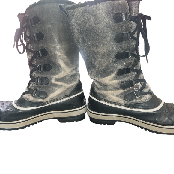 SOREL- WOMENS TIVOLI TALL LACE UP WATERPROOF WINTER BOOT SZ 9 - Picture 5 of 10